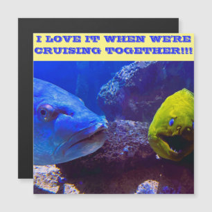 INVITATION MAGNÉTIQUE JE L'AIME LORSQUE NOUS CRUISONS ENSEMBLE PORTE MAG