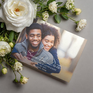 Invitation Magnétique Joyful Fun Photo Wedding Enregistrer la date