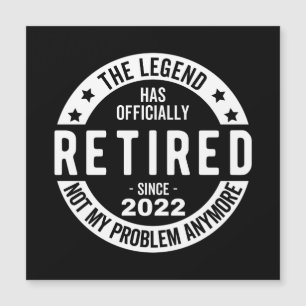 Invitation Magnétique La Légende A Officiellement Retraité, Retraité 