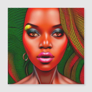 Invitation Magnétique Laissez votre lumière briller Black Christian Wome