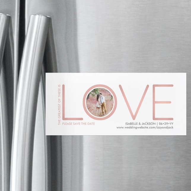 Invitation Magnétique Le plus grand de ceux-ci est Love Photo Enregistre (Créateur téléchargé)