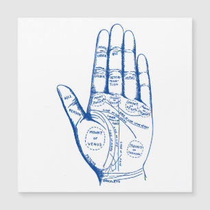 Invitation Magnétique Lecture de Palmiste vintage