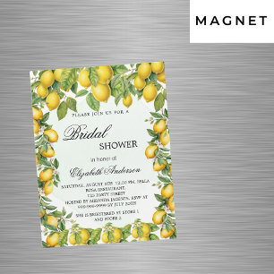 Invitation Magnétique Lémons nuptiale citrons verdure luxe