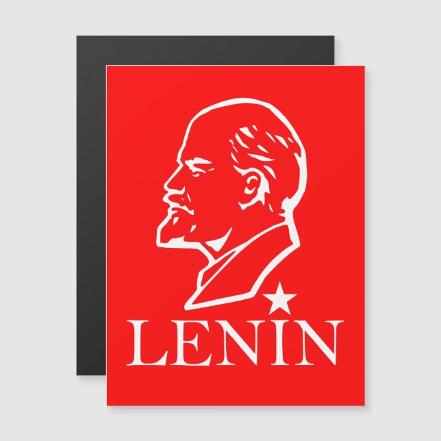 Invitation Magnétique Lénine, URSS, CCCP, Union soviétique, Communisme (Devant / Derrière)