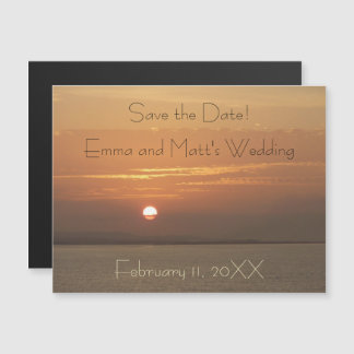 Invitation Magnétique Lever de soleil sur la mer des Caraïbes Aruba I