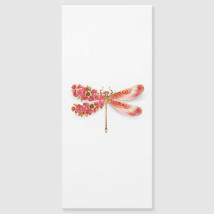 Invitation Magnétique libellule de fleurs avec sakura de bijoux