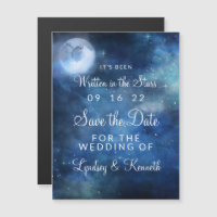 Lunar Sky Pleine lune Étoiles Mariage Enregistrer 