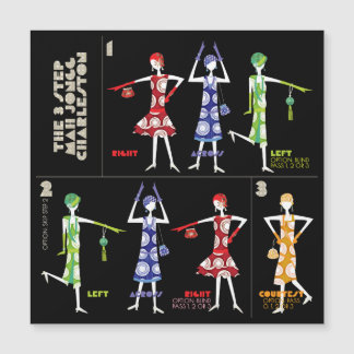 Invitation Magnétique Mah Jongg Charleston Aimant plat