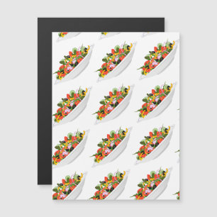 Invitation Magnétique Mangez plus de plantes frais motivation salade let
