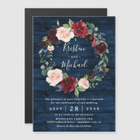 Mariage de couronnes bleu marine bleu bordeaux ble