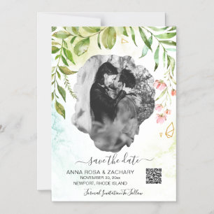 Invitation Magnétique *~* MARIAGE ENREGISTRER LA DATE Code QR - Site Web