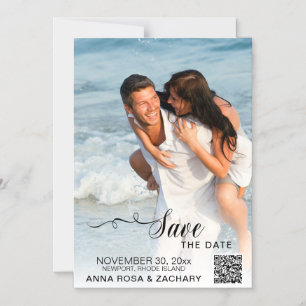Invitation Magnétique *~* MARIAGE ENREGISTRER LA DATE - Site web QR AR6