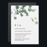 Invitation Magnétique Mariage feuille aquarelle<br><div class="desc">Aquarelle feuille mariage Invitation magnétique // Vous cherchez des articles correspondants ? Autre papeterie disponible ici : https://www.zazzle.com/collections/watercolor_leaves_wedding-119509640149725330 // Besoin d'aide pour customiser votre design ? Vous avez d'autres idées ? N'hésitez pas à me contacter à : zoe@gorjodesigns.com</div>
