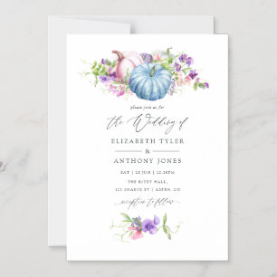 Invitation Magnétique Mariage Floral Automne