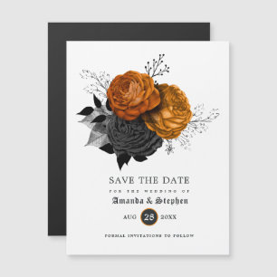 Invitation Magnétique Mariage gothique vintage Enregistrer la date Invi 