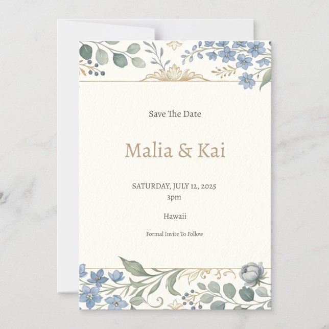 Invitation Magnétique Mariage Magnétique à l'Orchidée Tropicale (Recto)