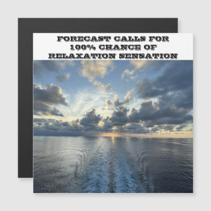 INVITATION MAGNÉTIQUE MARQUE DE PORTE DE NAVIRE DE CROISIÈRE PRÉVISIONS 