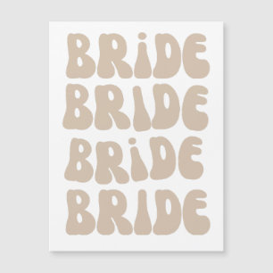 Invitation Magnétique Moderne Retro Mariée Bachelorette Parti Vintage