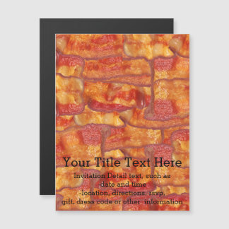 Invitation Magnétique Motif Arrière - plan Bacon