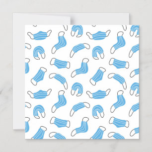 Invitation Magnétique motif de masque Médicale