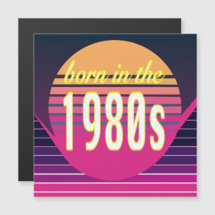 Invitation Magnétique Nés dans les années 80, Millennials, Gen X, Année