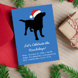 Invitation Magnétique Noir de Noël Chien du Laboratoire portant le Casqu<br><div class="desc">Cet adorable chien du Black Lab de Noël porte un Casquette santa Claus - tellement amusant pour les fêtes et ne manquera pas d'apporter un sourire au visage de tout le monde - surtout les amoureux de les chiens ! Personnalisez avec votre texte personnalisé et votre couleur arrière - plan...</div>