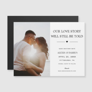 Invitation Magnétique Notre histoire d'amour sera toujours racontée Modi