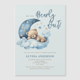 Invitation Magnétique Nous pouvons attendre le Baby shower