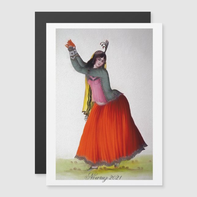 Invitation Magnétique Nowruz 2021 (Devant / Derrière)