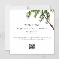 Palmier tropical Mariage de plage moderne
