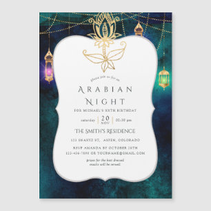 Invitation Magnétique Parti à thème des nuits arabes