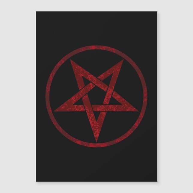 Invitation Magnétique Pentagram Red Devil (Devant)