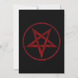 Invitation Magnétique Pentagram Red Devil