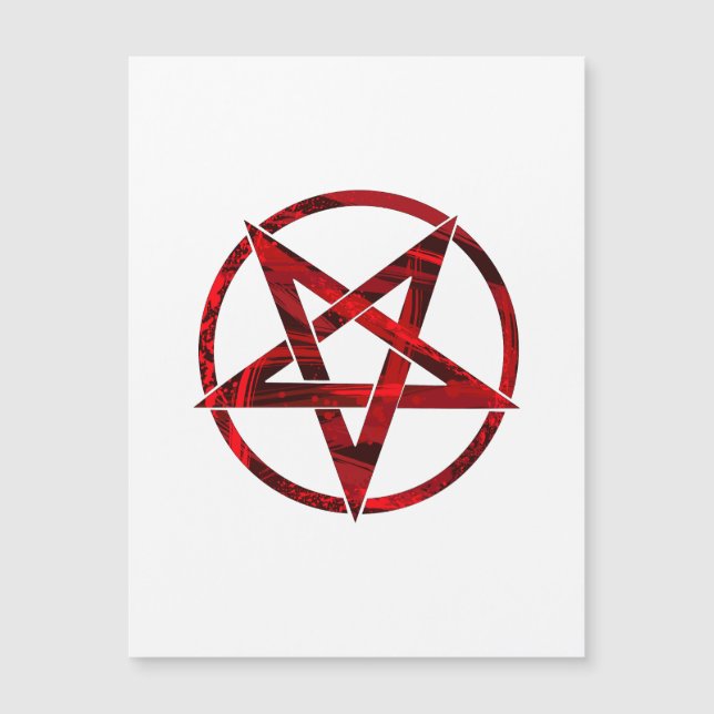 Invitation Magnétique Pentagram Red Devil (Devant)