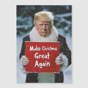 Invitation Magnétique Père Noël Trump : "Rendre sa grandeur à Noël"