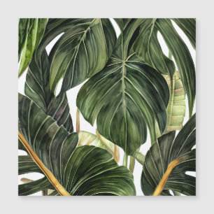 Invitation Magnétique Philodendron tropical dans le style de Jean Tripty