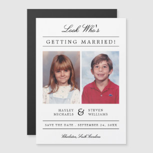 Invitation Magnétique Photo de l'enfant couleur personnalisée Enregistre