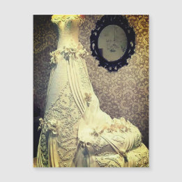 Invitation Magnétique Photographie de gâteau de robe de mariée