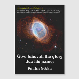 Invitation Magnétique Psaume 96:8a Écriture pour 2025