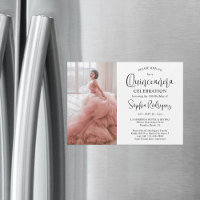 Quinceañera Simple Photo moderne 15e anniversaire