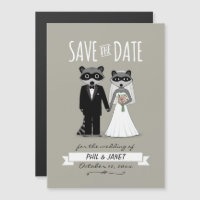 Raccoons mariage Enregistrer la date