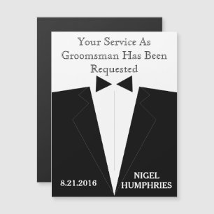 Invitation Magnétique Rappel du meilleur homme ou du grand homme