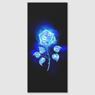 Invitation Magnétique Rose bleue brûlante