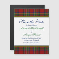 Royal Stuart Tartan Mariage Enregistrer la date Ma