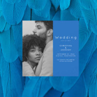 Sapphire Blue Photo Enregistrer la date