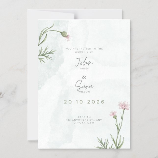 Invitation Magnétique Sauvegarder la date (Recto)