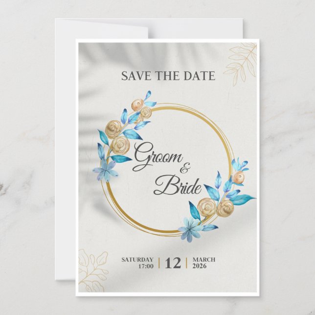 Invitation Magnétique save the date greetings (Recto)