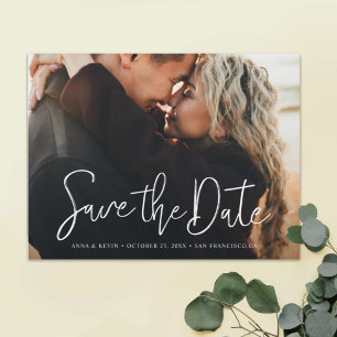 Invitation Magnétique Simple élégante photo personnalisation mariage Enr