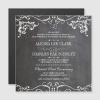Tableau Magnétique à la Craie Typographie Vintage
