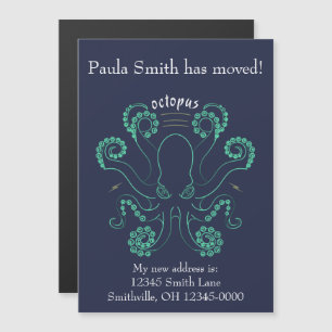 Invitation Magnétique Tentacules de céphalopodes pieuvres en mouvement